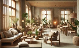Doğal Malzemelerle Sıcak ve Davetkar Mekanlar